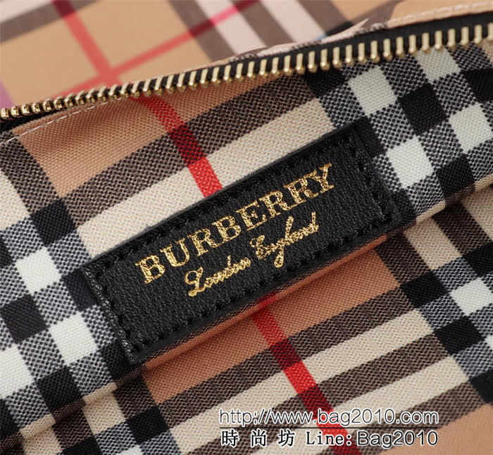 BURBERRY巴寶莉 棉質帆布購物袋 vitage復古格紋 款號2133  Bhq1063